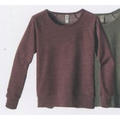 Women's Heathered Raglan Pullover Sweater